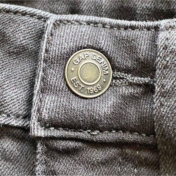 GAP Womens Universal Jegging High Rise Faded Black Jeans Size 2 Slim Skinny Fit - Picture 3 of 5